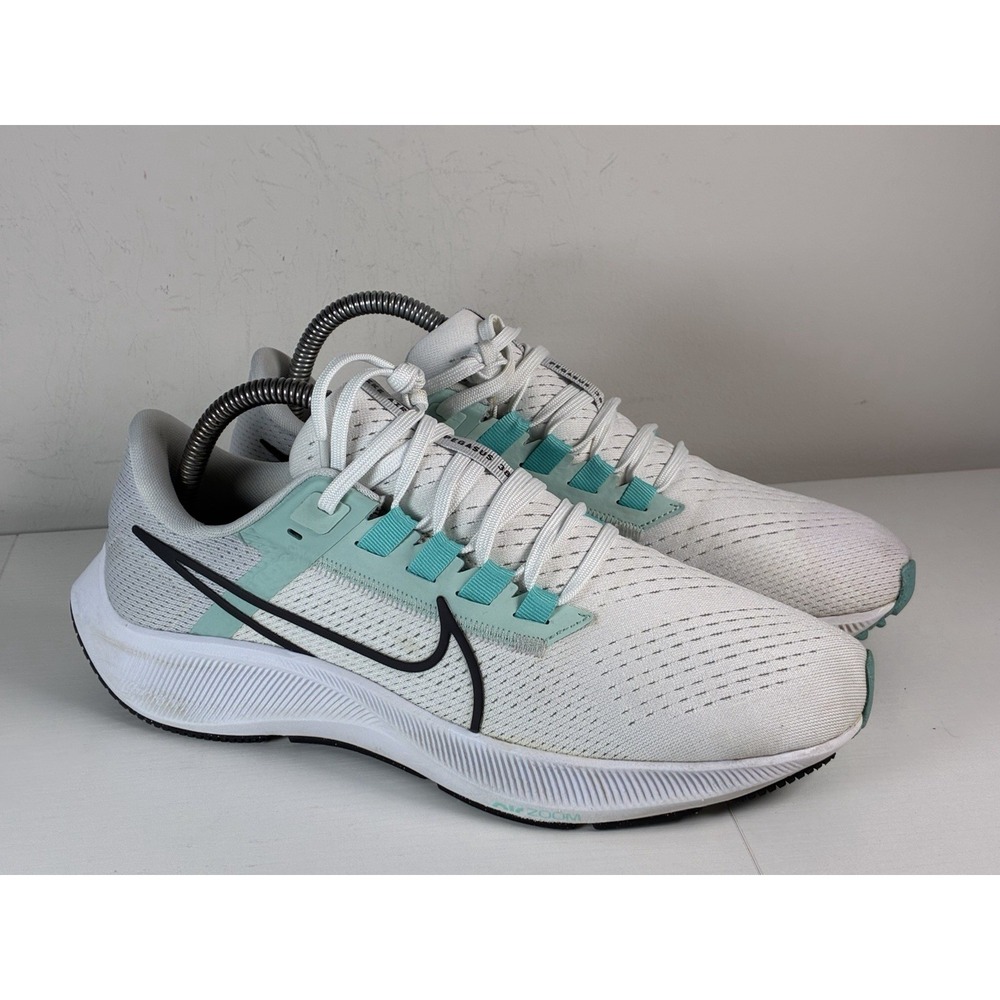 Size 9 - Nike Air Zoom Pegasus 38 White Aurora Green Womens Shoes Running